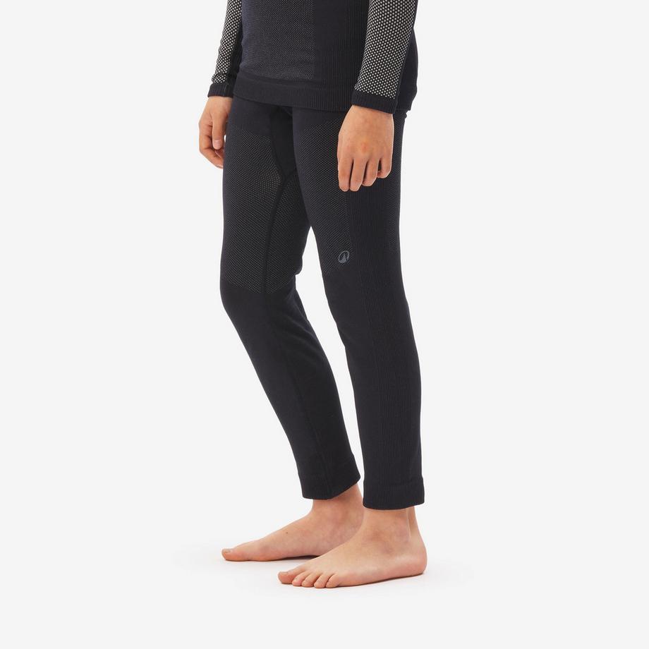 QUECHUA  Skiunterhose Kinder Lang Nahtlos 