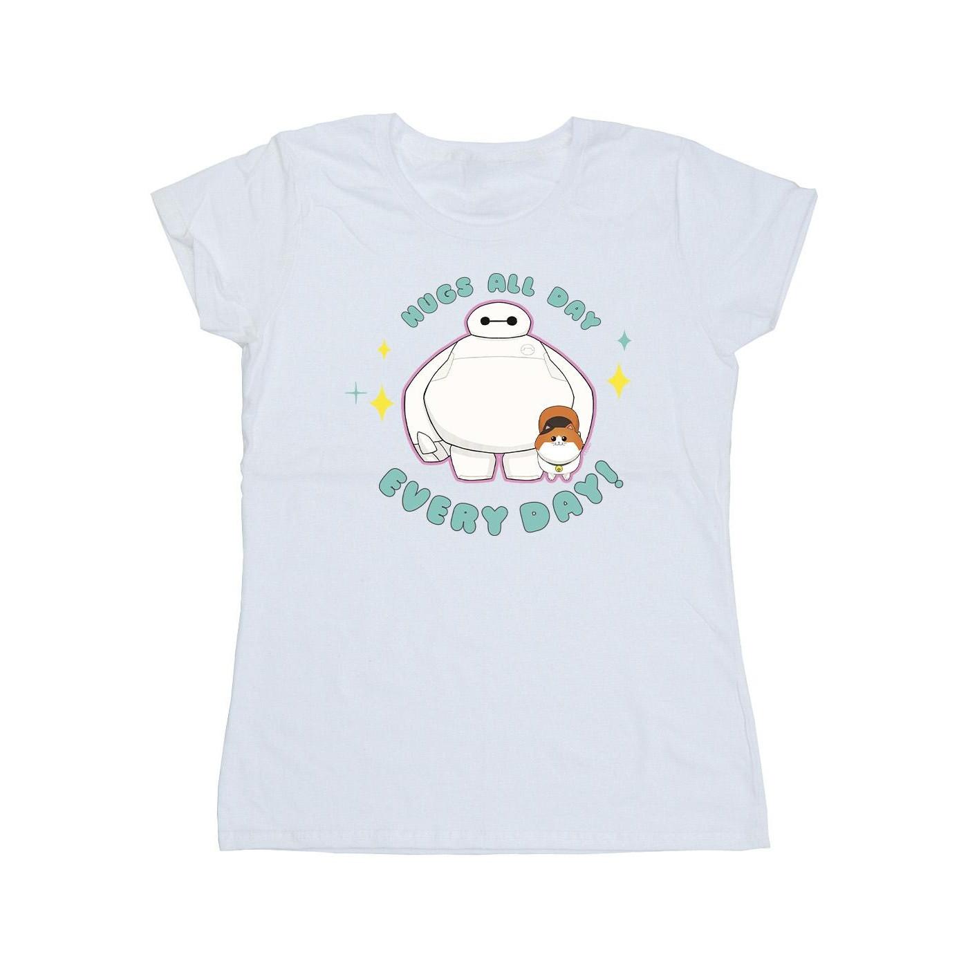Image of Big Hero 6 Baymax Hugs Everyday Tshirt Damen Weiss XXL