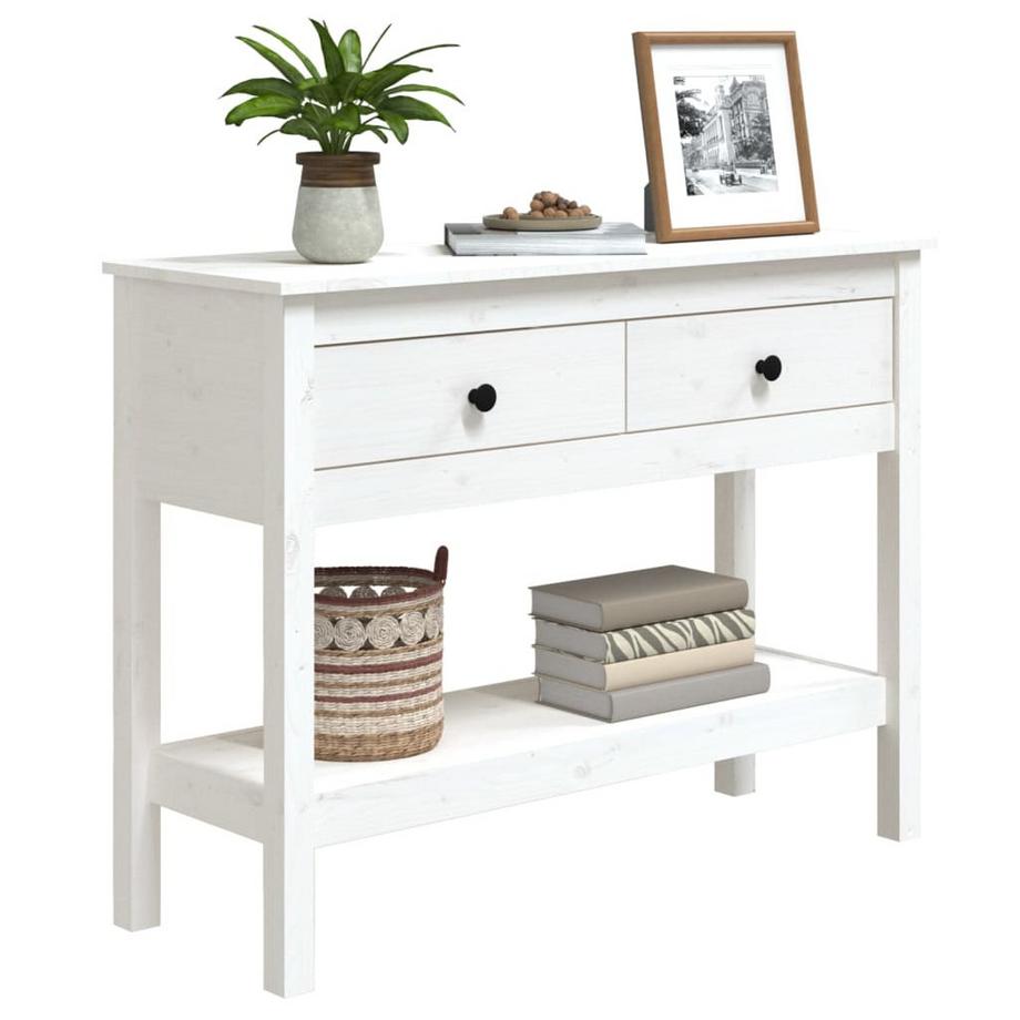 VidaXL Table console bois de pin  