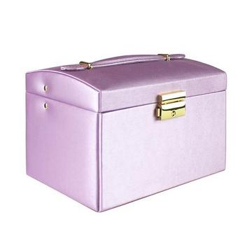 Schmuckschatulle, Kunstleder - Lila