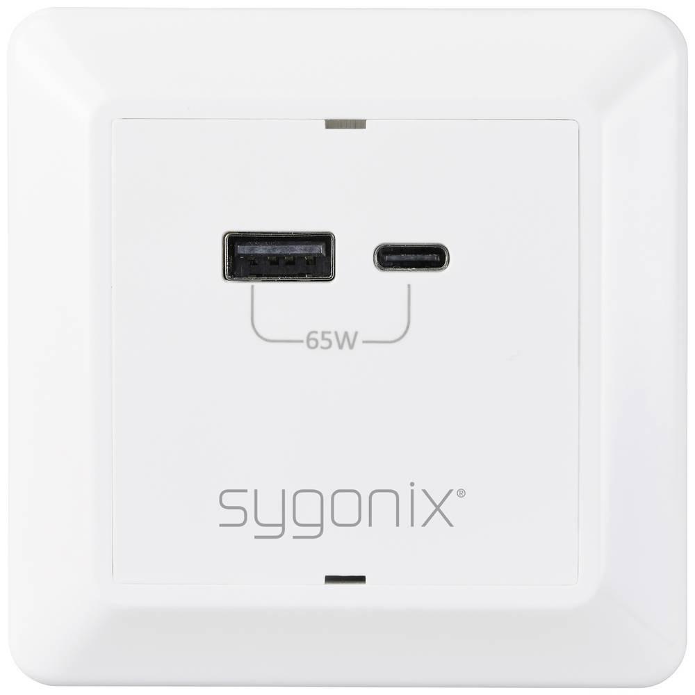 Sygonix  Sygonix USB Einbau-Steckdose 1xUSB-A, 1xUSB-C PD 