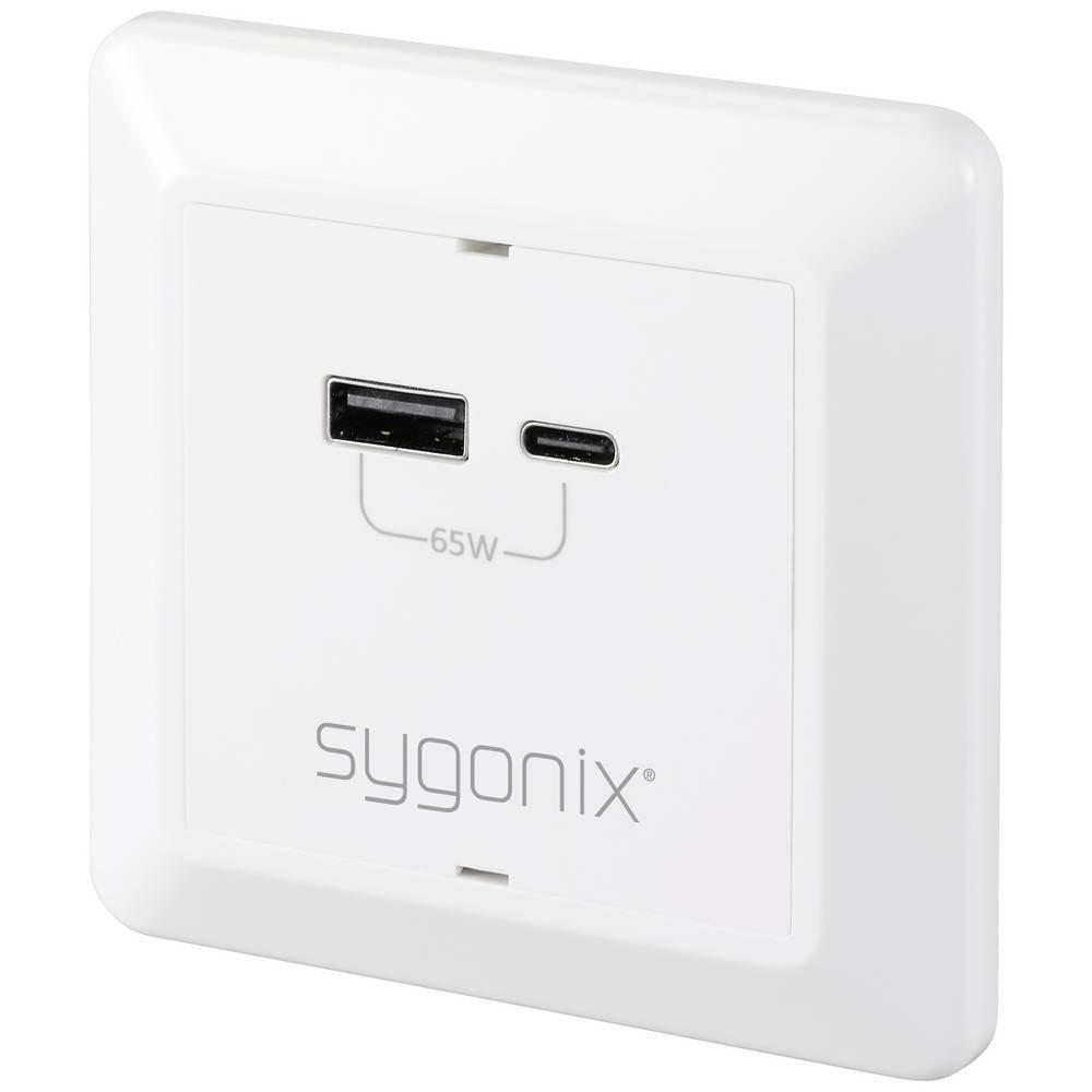 Sygonix  Sygonix USB Einbau-Steckdose 1xUSB-A, 1xUSB-C PD 