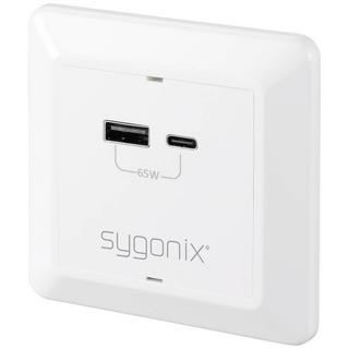 Sygonix  Sygonix USB Einbau-Steckdose 1xUSB-A, 1xUSB-C PD 