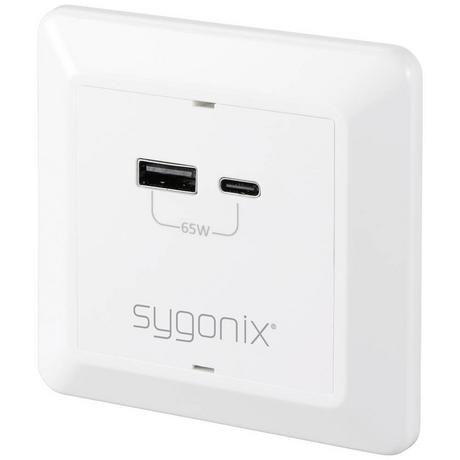 Sygonix  Sygonix USB Einbau-Steckdose 1xUSB-A, 1xUSB-C PD 