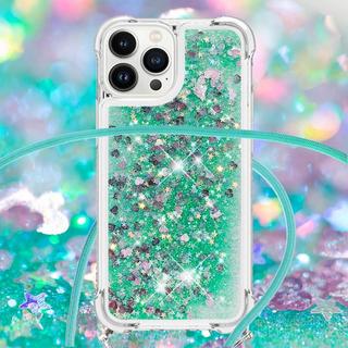 Cover-Discount  iPhone 15 Pro - Glitter Custodia con cordino 