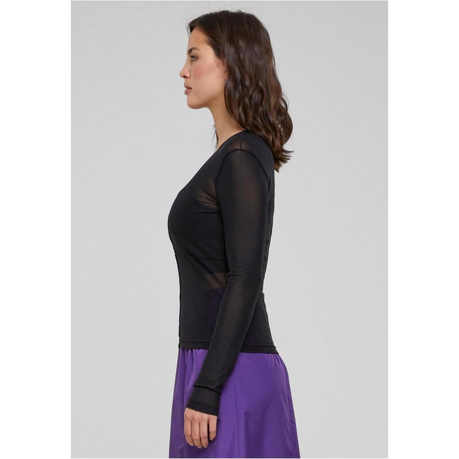 URBAN CLASSICS Mesh Langarmshirt Exposed Seam  