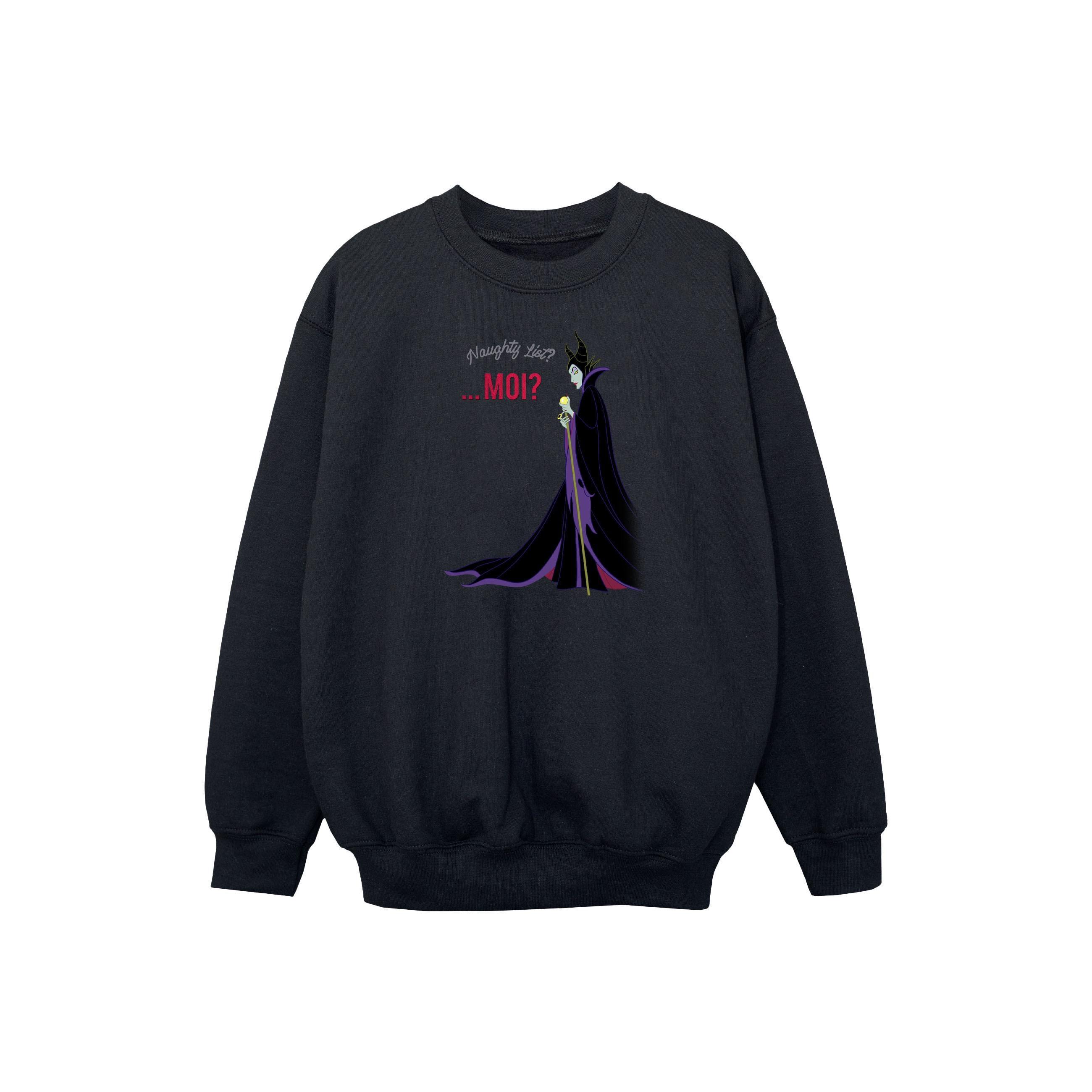 Image of Maleficent Christmas Naughty List Sweatshirt Unisex Schwarz 140/146