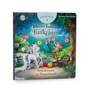 Kleines Einhorn Funkelstern. Puste das Licht aus! Schlafenszeit im Wunschwald Berg, Mila; Krämer, Marina (Illustrationen) Copertina rigida 