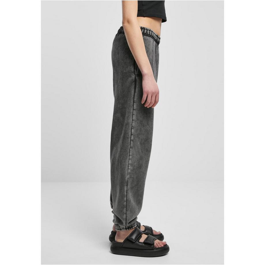 URBAN CLASSICS Pantaloni Vita Alta Stone Washed  