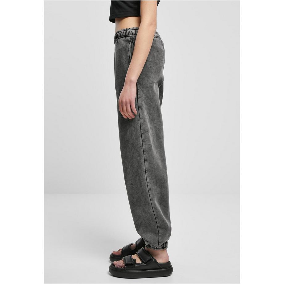 URBAN CLASSICS Pantaloni Vita Alta Stone Washed  