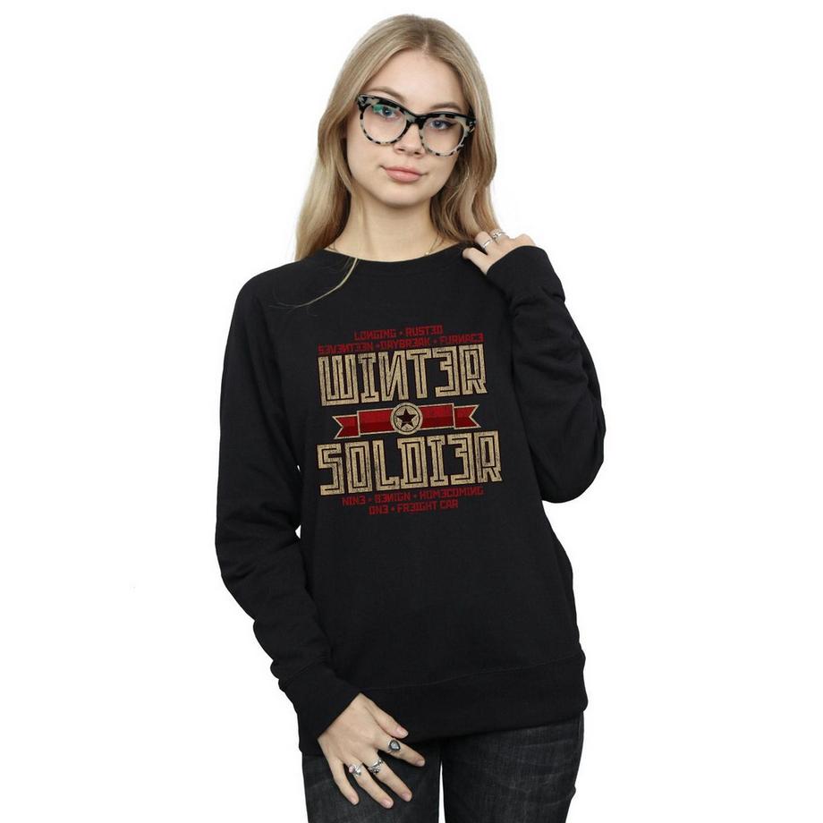 MARVEL Winter Soldier Grafikdruck Sweatshirt  