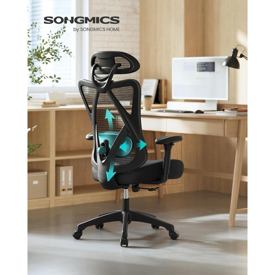 Songmics Bürostuhl Ergonomisch Computerstuhl Höhenverstellbar  