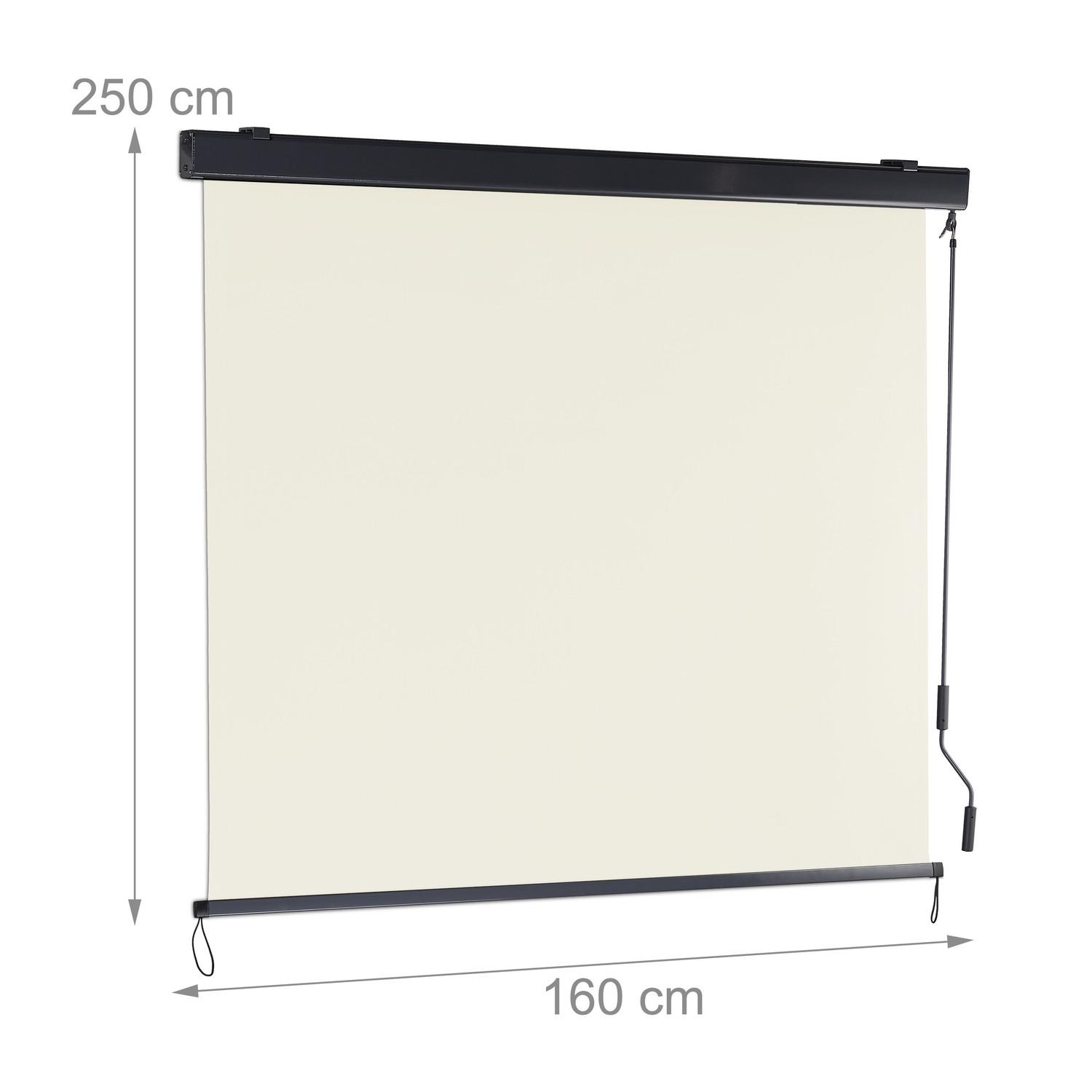 Northix Beige Senkrechtmarkise mit Kurbel  