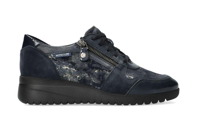 Image of Iasmina - Leder Sneaker Damen Blau 40.5