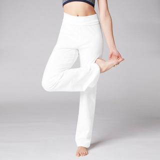 KIMJALY  Jogginghose sanftes Yoga Damen Ecodesign weiss 
