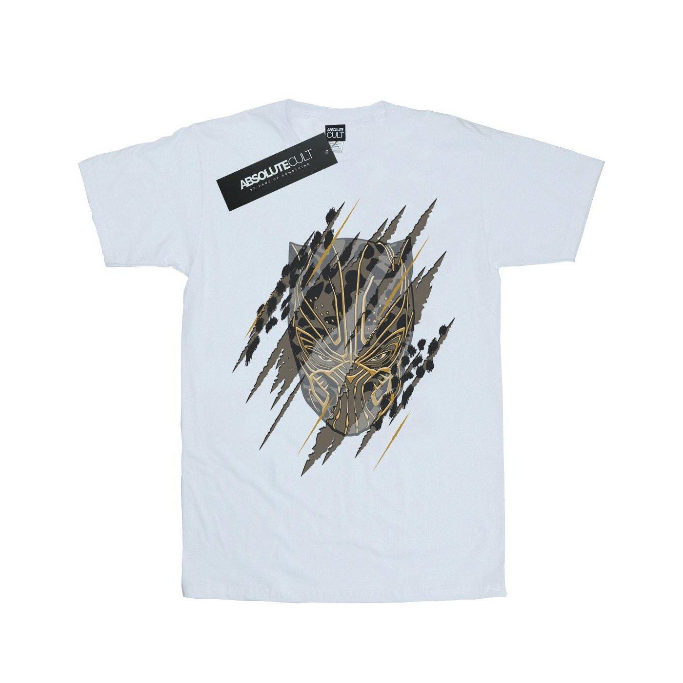 Image of Black Panther Gold Head Tshirt Damen Weiss XL