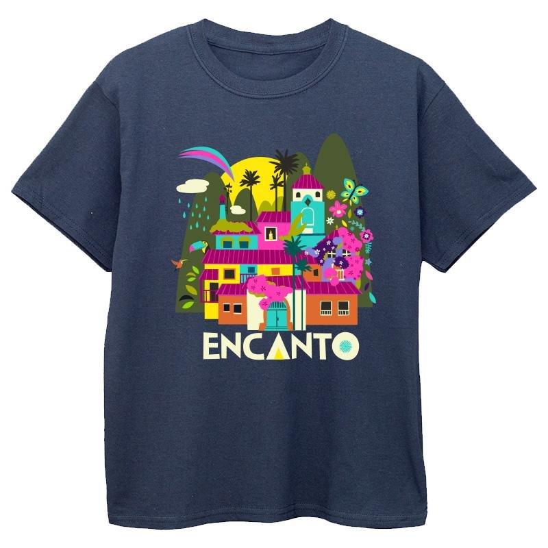 Image of Encanto Many Houses Tshirt Unisex Marine 152-158