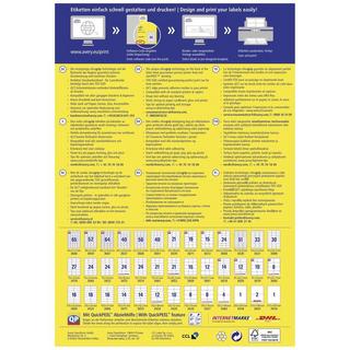 Avery-Zweckform AVERY ZWECKFORM Universal-Etiketten 70x29.7mm  3000 Stk.  