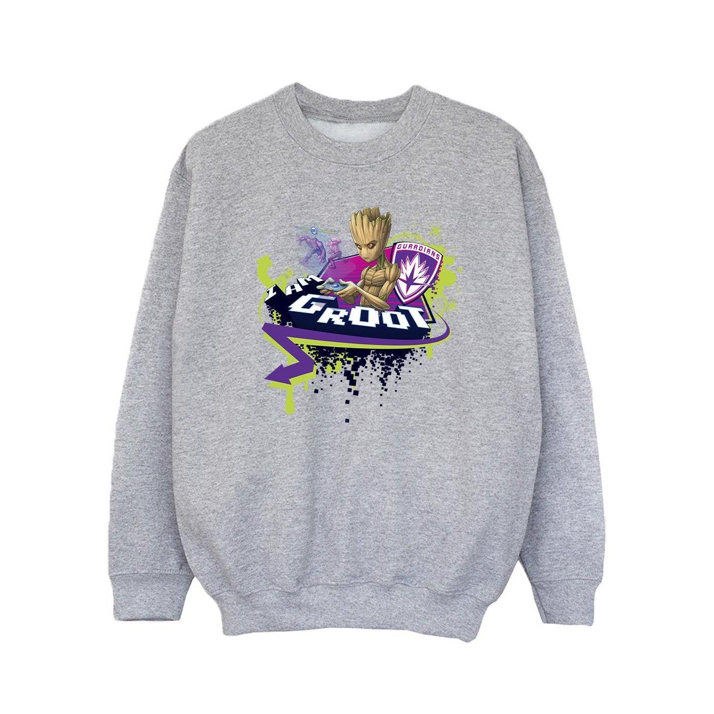 Image of Guardians Of The Galaxy Groot Gaming Holo Sweatshirt Unisex Grau 116