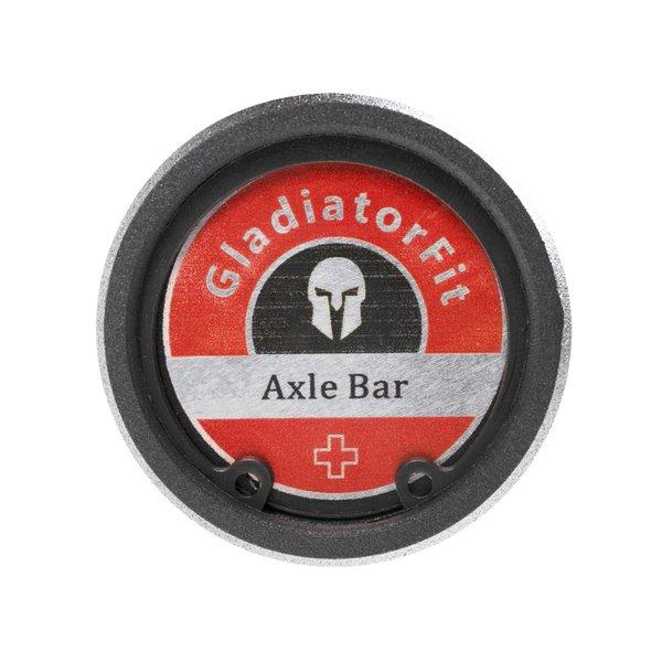 GladiatorFit  Stange "Axle" 213cm Stahl Ø 50mm + 2 Scheibenstopper 
