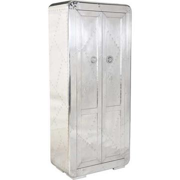 Armoire Aero argent 80x180