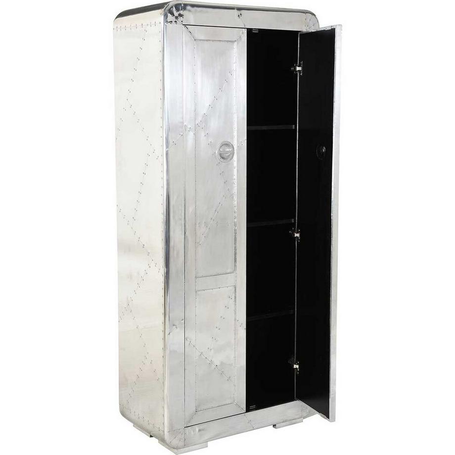 mutoni Schrank Aero silber 80x180  