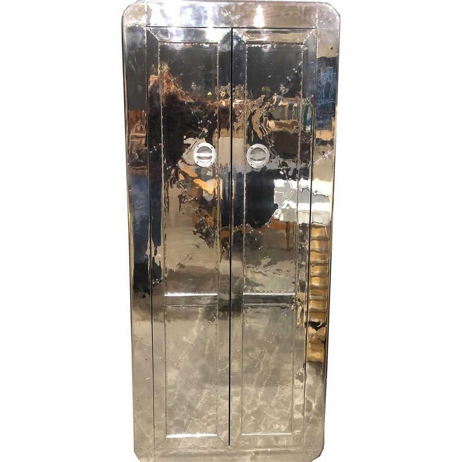 mutoni Schrank Aero silber 80x180  