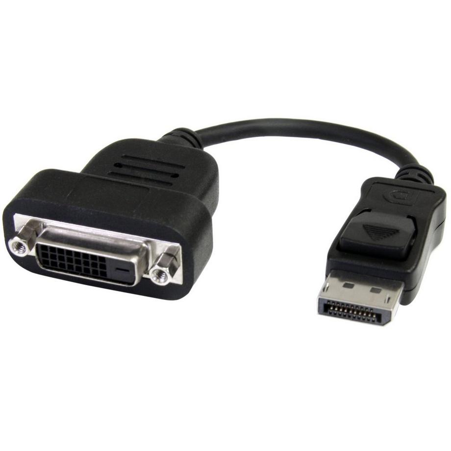 StarTech.com Adattatore DisplayPort a DVI - Adattatore compatto da DisplayPort a DVI-D - Dongle DP a DVI Monitor/Display 1080p - Convertitore video 1080p con connettore DP a scatto