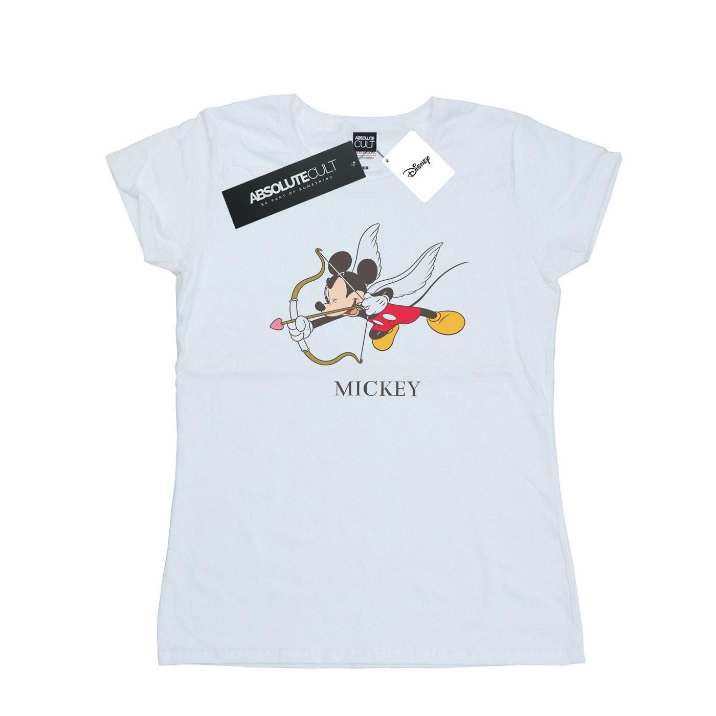 Image of Mickey Mouse Love Cherub Tshirt Damen Weiss L