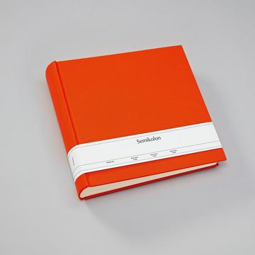 Semikolon Classic XLarge Fotoalbum Orange 65 Blätter Hardcover-Bindung