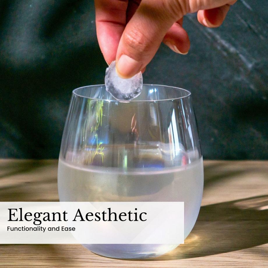 Intirilife 2x Bicchiere da Bevuta con Riflessi Arcobaleno e Forma Ondulata  