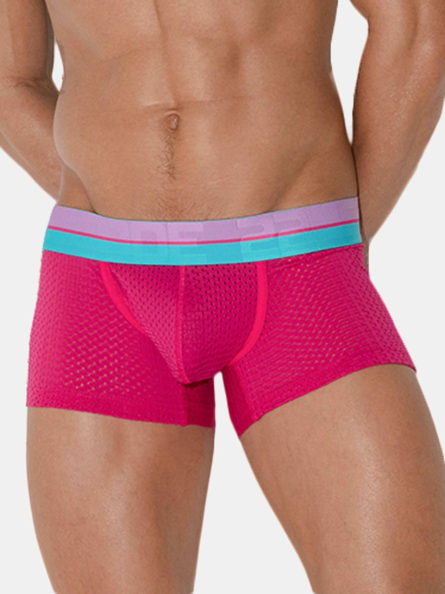 Image of Boxer Bright Mesh Herren Altrosa XL