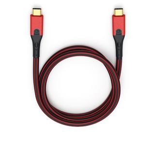 Oehlbach  Evolution CC cavo USB 1 m USB 3.2 Gen 2 (3.1 Gen 2) USB C Nero, Rosso 