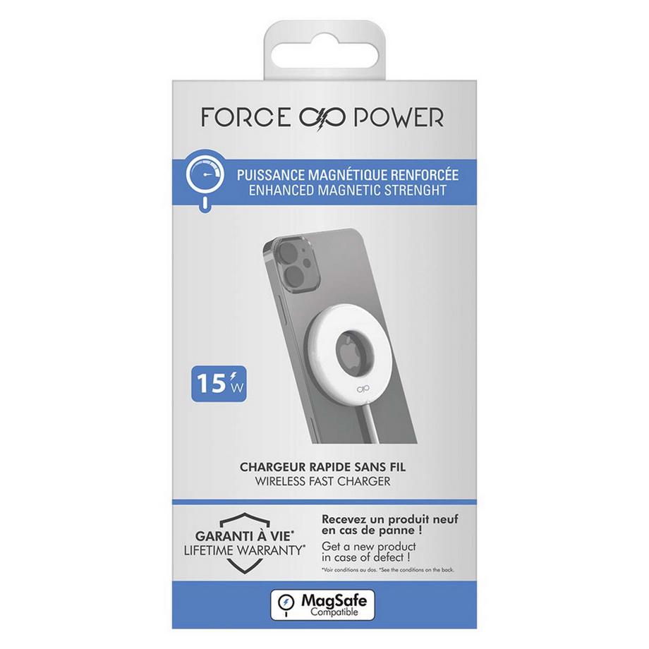 Force Power  Chargeur induction Anneau 15W 