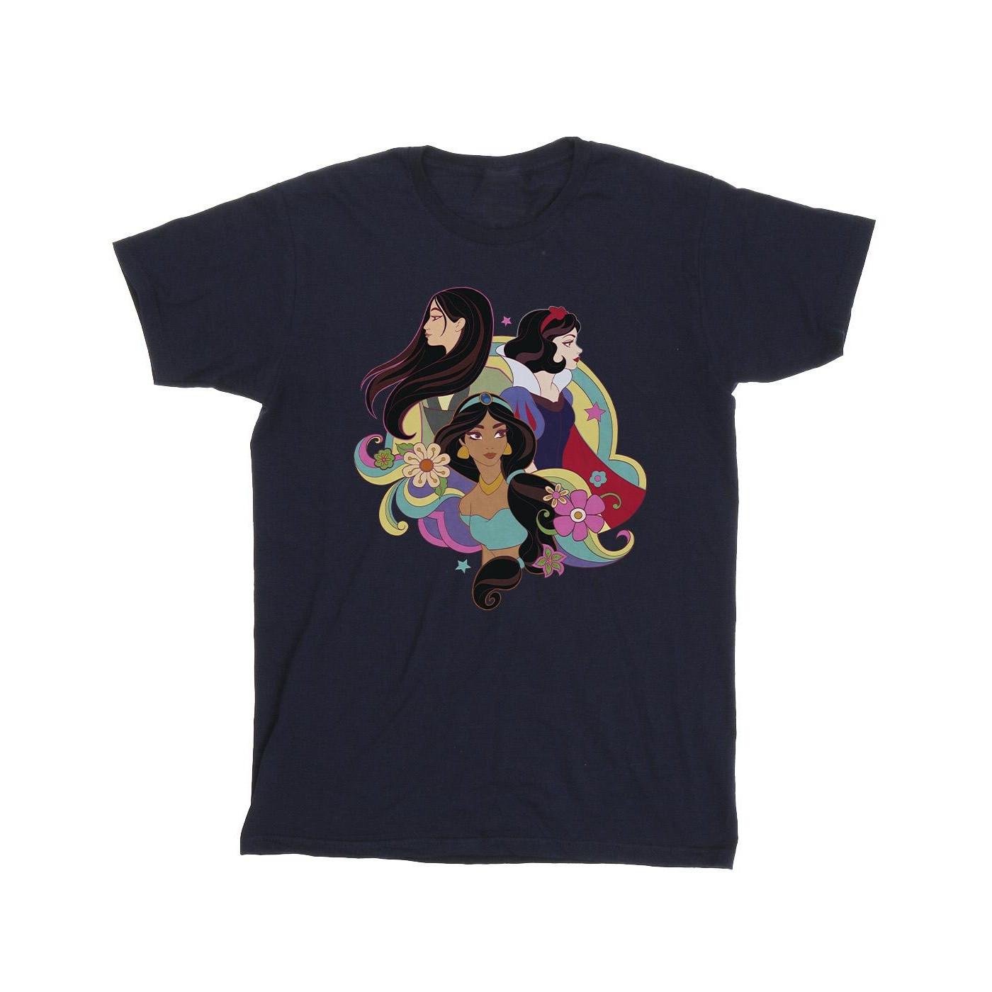 Image of Princess Mulan Jasmine Snow White Tshirt Mädchen Marine 104