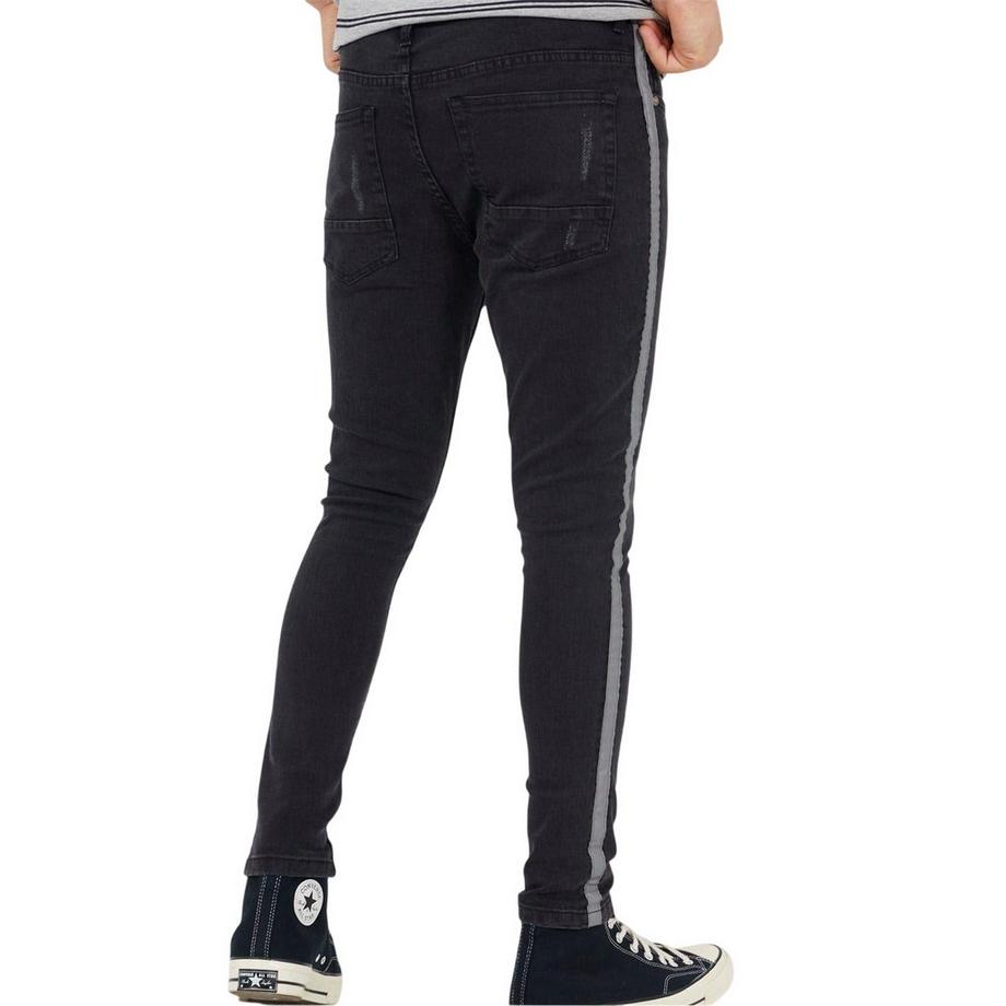 Brave Soul Jeans Skinny con Striscia Laterale  