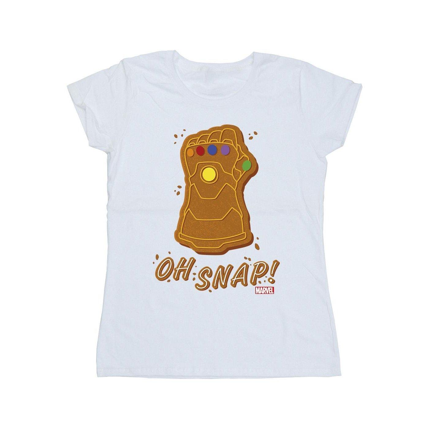 Image of Thanos Oh Snap Tshirt Damen Weiss S