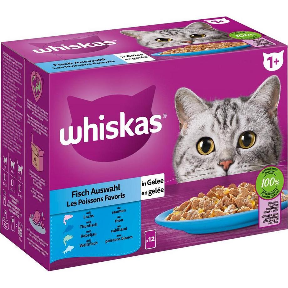 whiskas  1+ Fisch Auswahl 12x85g 