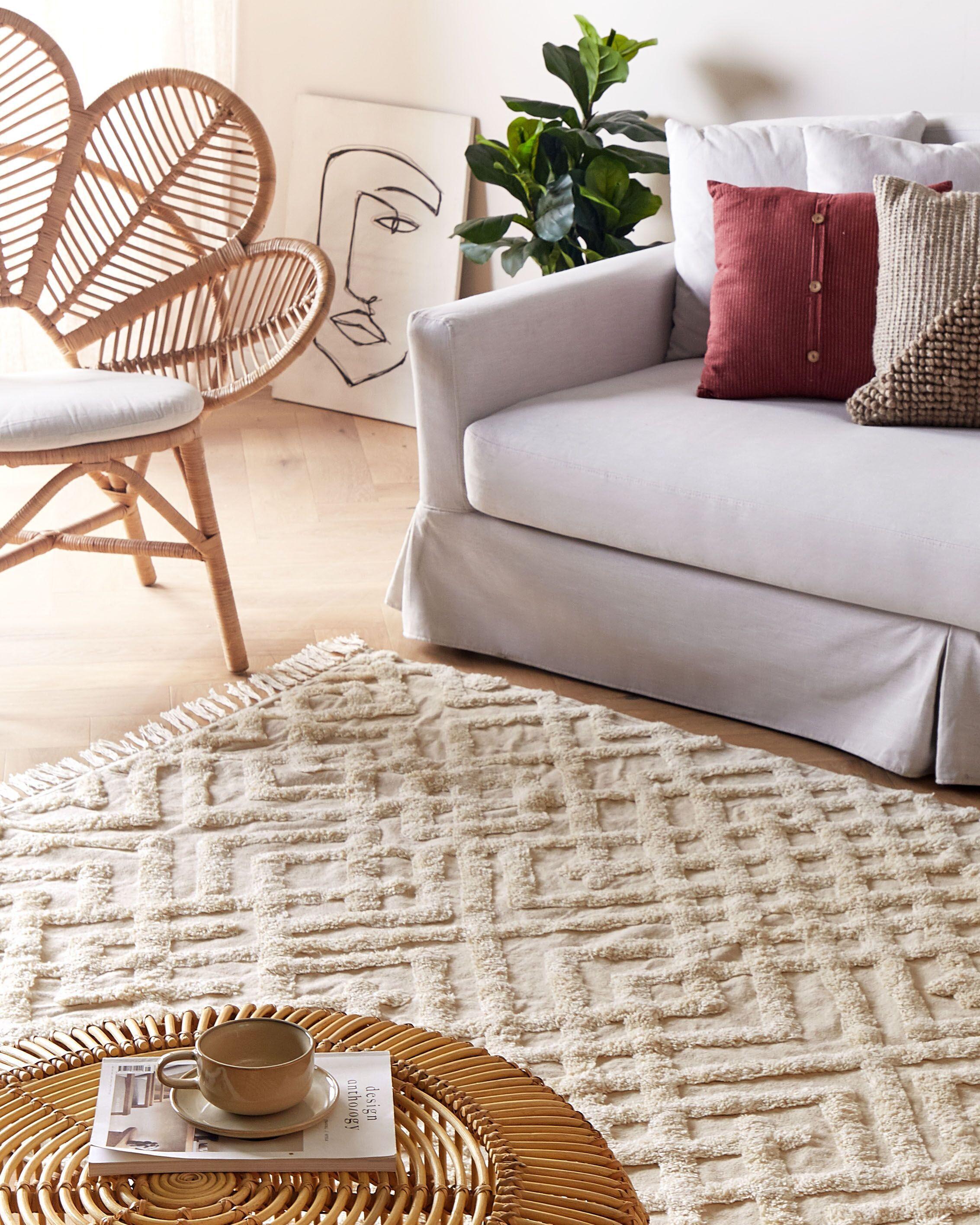 Beliani Tapis en Coton Boho ARDAHAN  