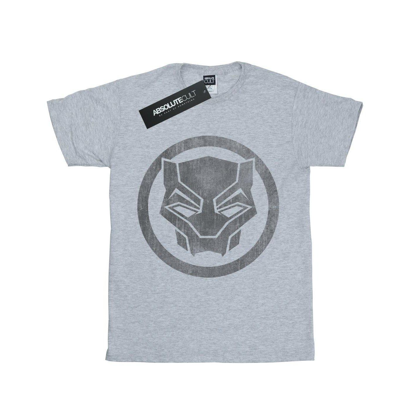 Image of Black Panther Distressed Icon Tshirt Jungen Grau 128