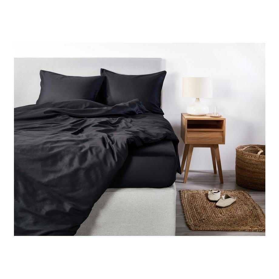 Living Home Uni Satin 100 Kissenbezug  