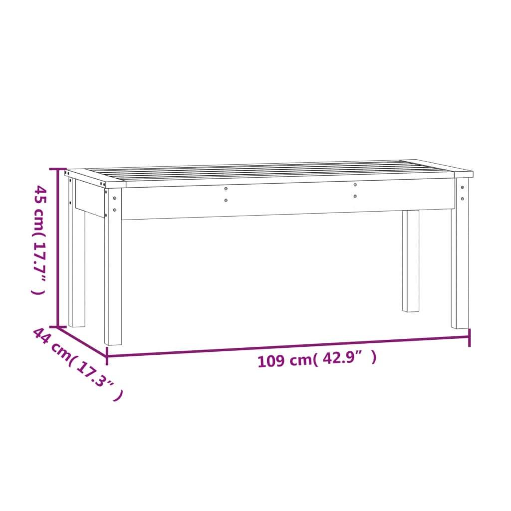 VidaXL Banc de jardin bois de pin  