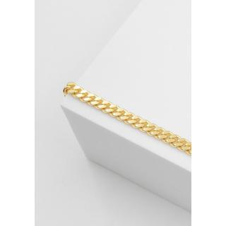 MUAU Schmuck  ID-Bracelet Panzer Gelbgold 750, 4mm, 19cm 