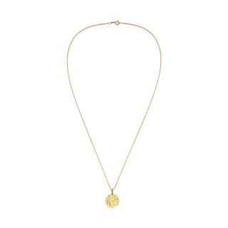 Kuzzoi  Halskette  Basic Coin Plättchen Gehämmert 