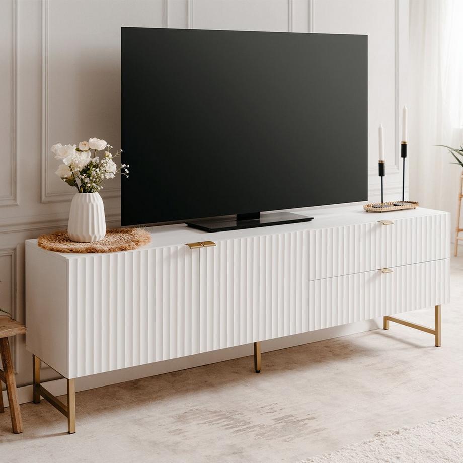 Calicosy Mobile TV 2 Porte 2 Cassetti L179 cm - GLASGOW  