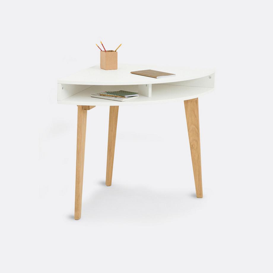 Bureau console d'angle