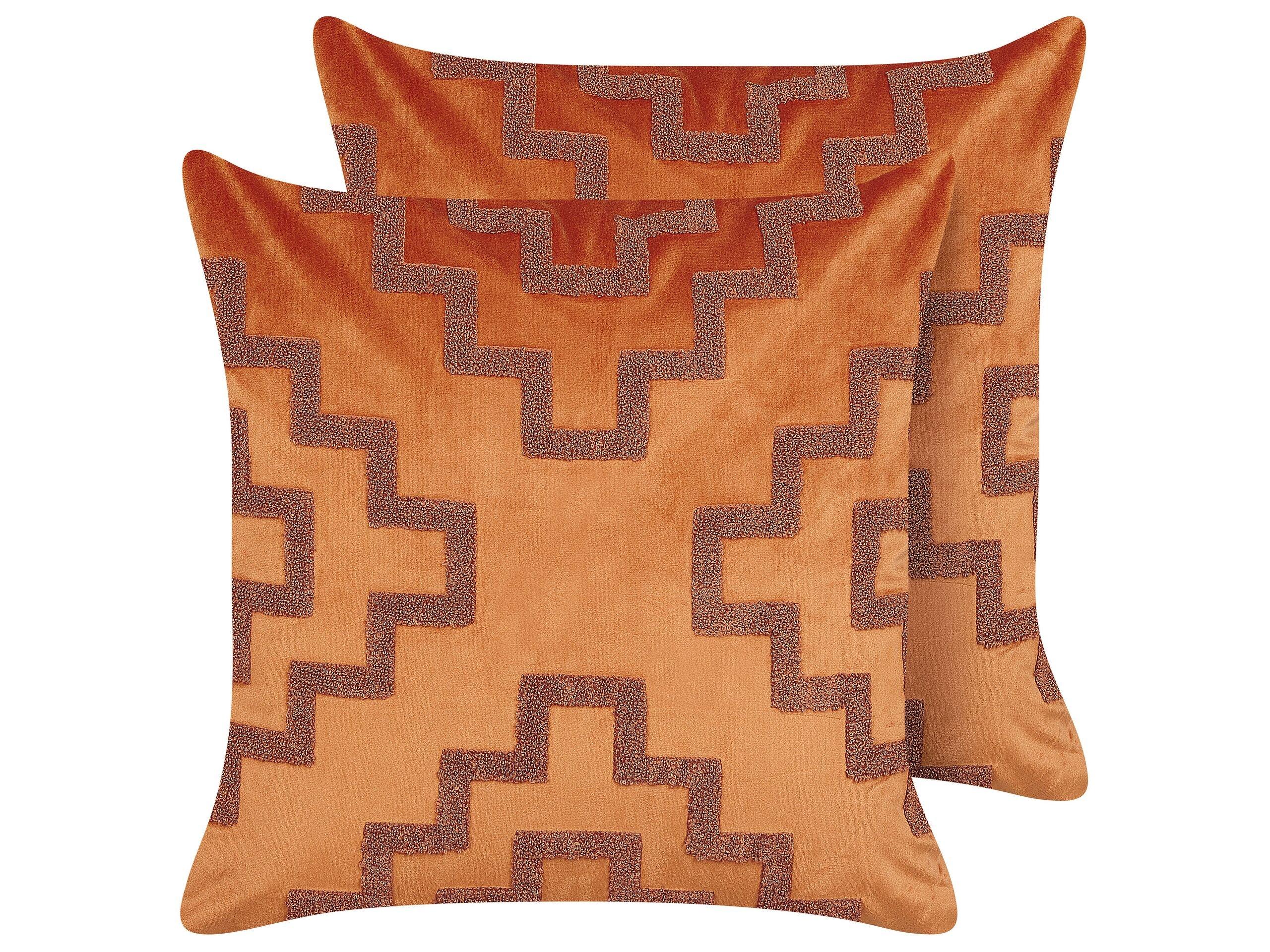 Image of Kissen 2er Set aus Samtstoff Modern BAHIA Kissen 2er Set aus Samtstoff Modern BAHIA