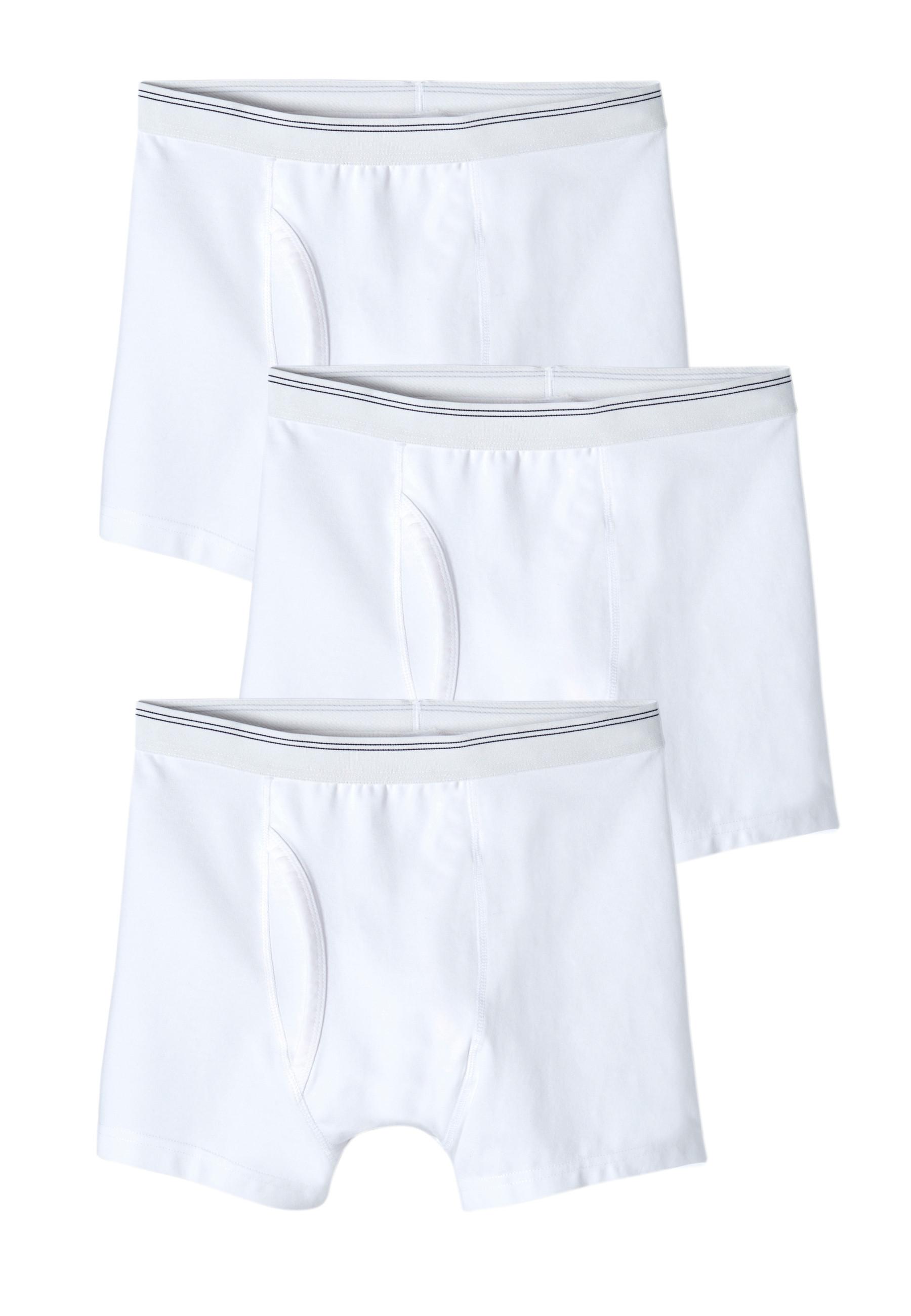 Image of 3er-pack Boxershorts Mit Eingriff. Herren Weiss M