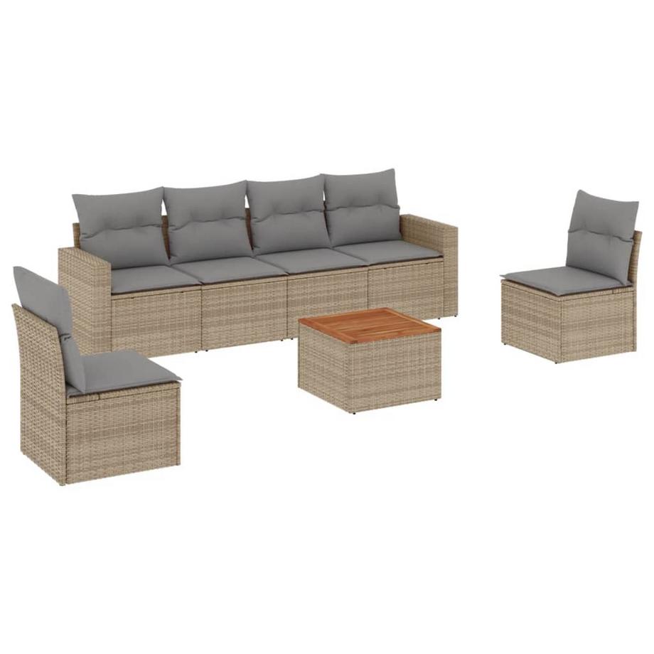 set divano da giardino Polirattan