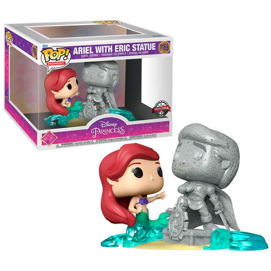 Funko  Figura POP Disney Ultimate Princess La Sirenetta Ariel e Statua Eric Esclusivo 